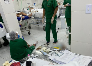 Paciente morre no chão da UPA do Promorar em Teresina por falta de leito
